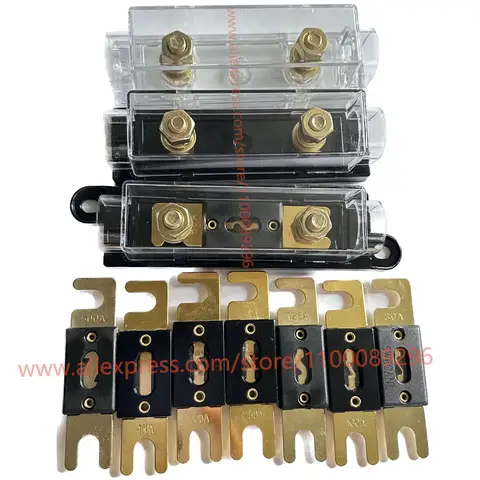 50A 80A 100A 120A 150A 200A 250A 300A 350AH 400A Fork-bolt Type Auto Fuse Blowers RV Retrofit High Current Fuse Solar Cell Fuse