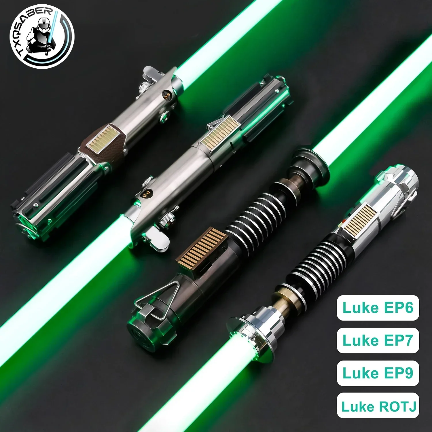 

TXQSABER Luke Skywalker Lightsaber Luke EP6 Luke EP7 Luke EP9 Luke ROJT Heavy Dueling Smooth Swing RGB Pixel Light Sword FOC