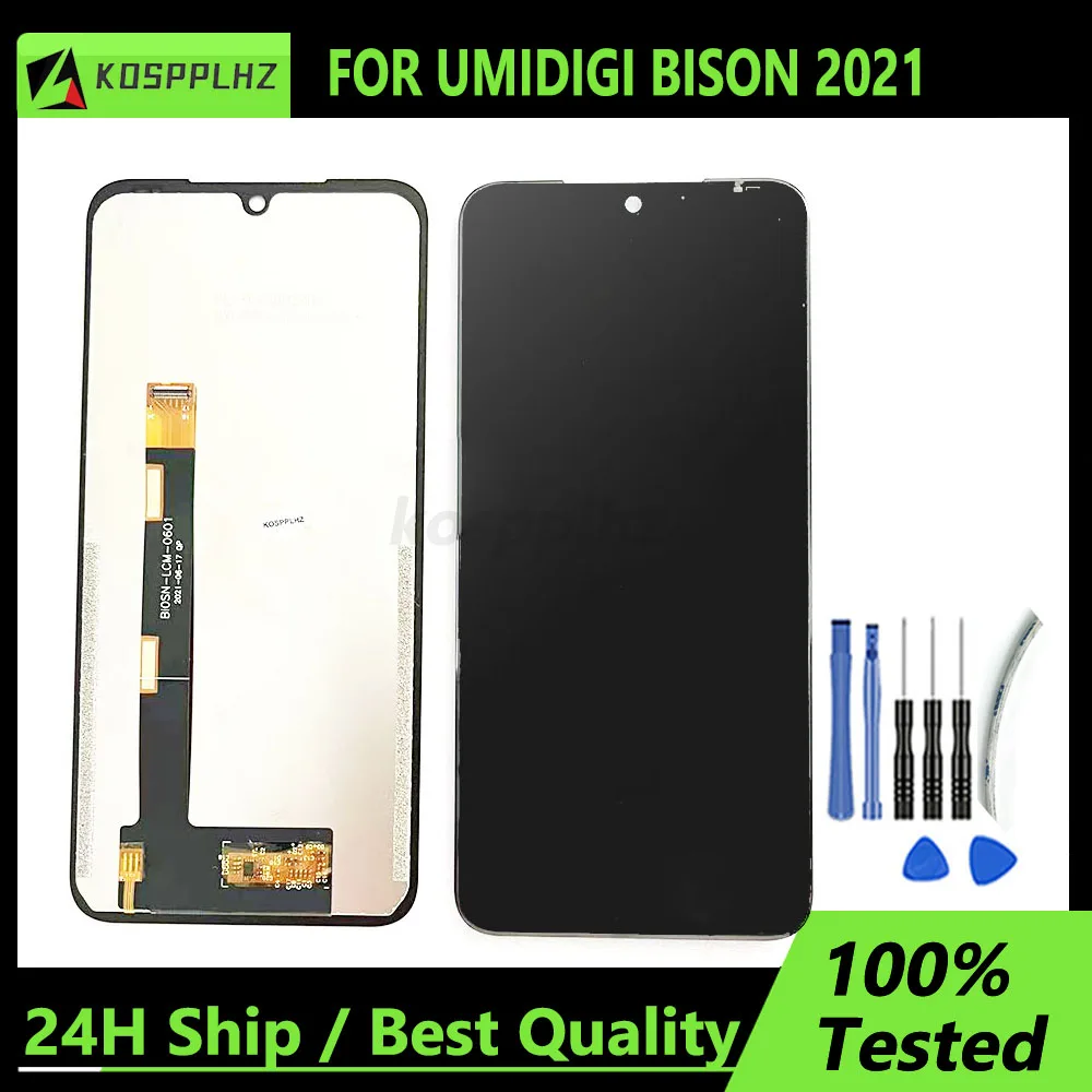 KOSPPLHZ 100% New For Umidigi Bison 2021 LCD Touch Screen Display Replacement 6.3