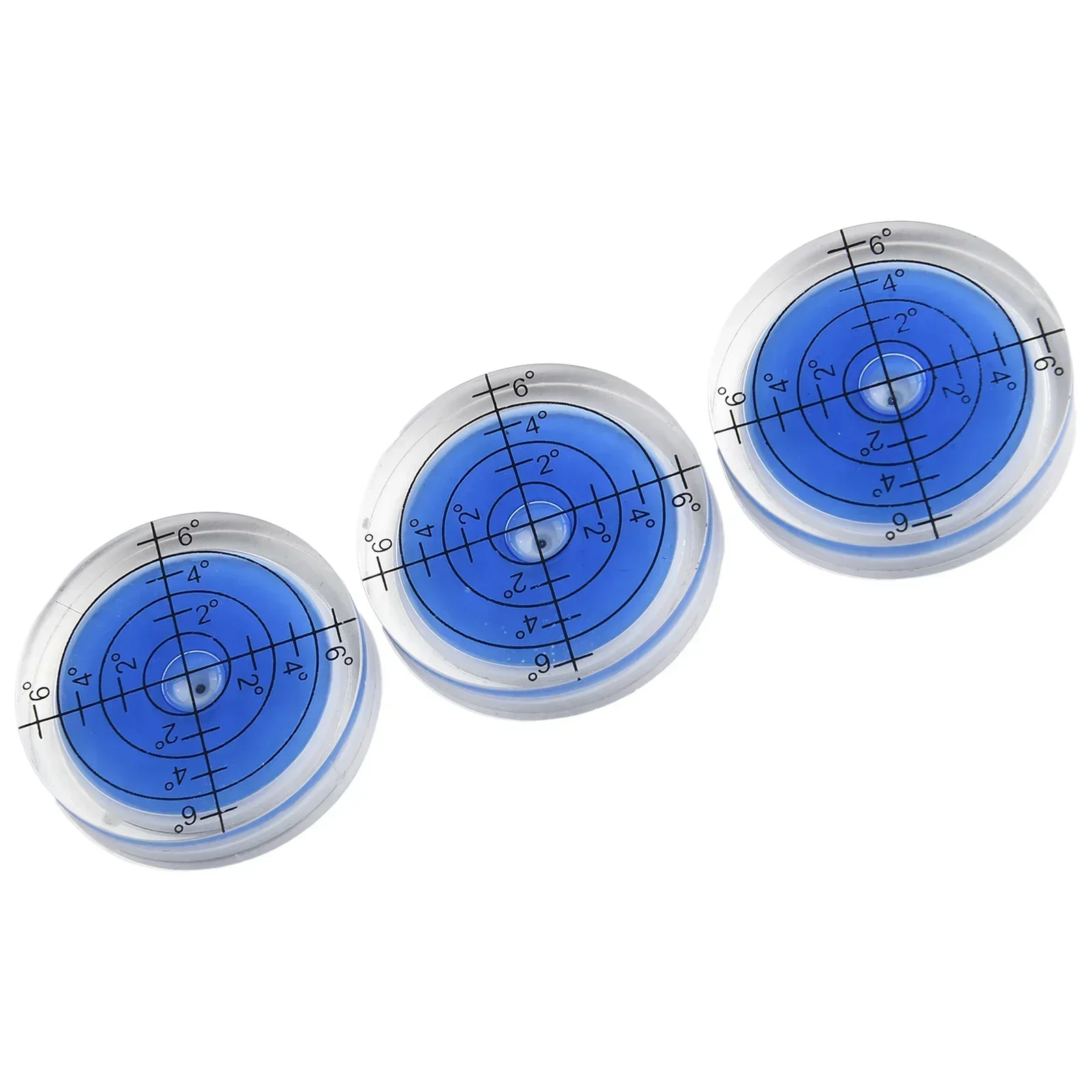 3pcs Precision Bubble Level Degree Mark Round Circular Bullseye Horizontal Ruler Spirit Bubble Level Measuring Tools