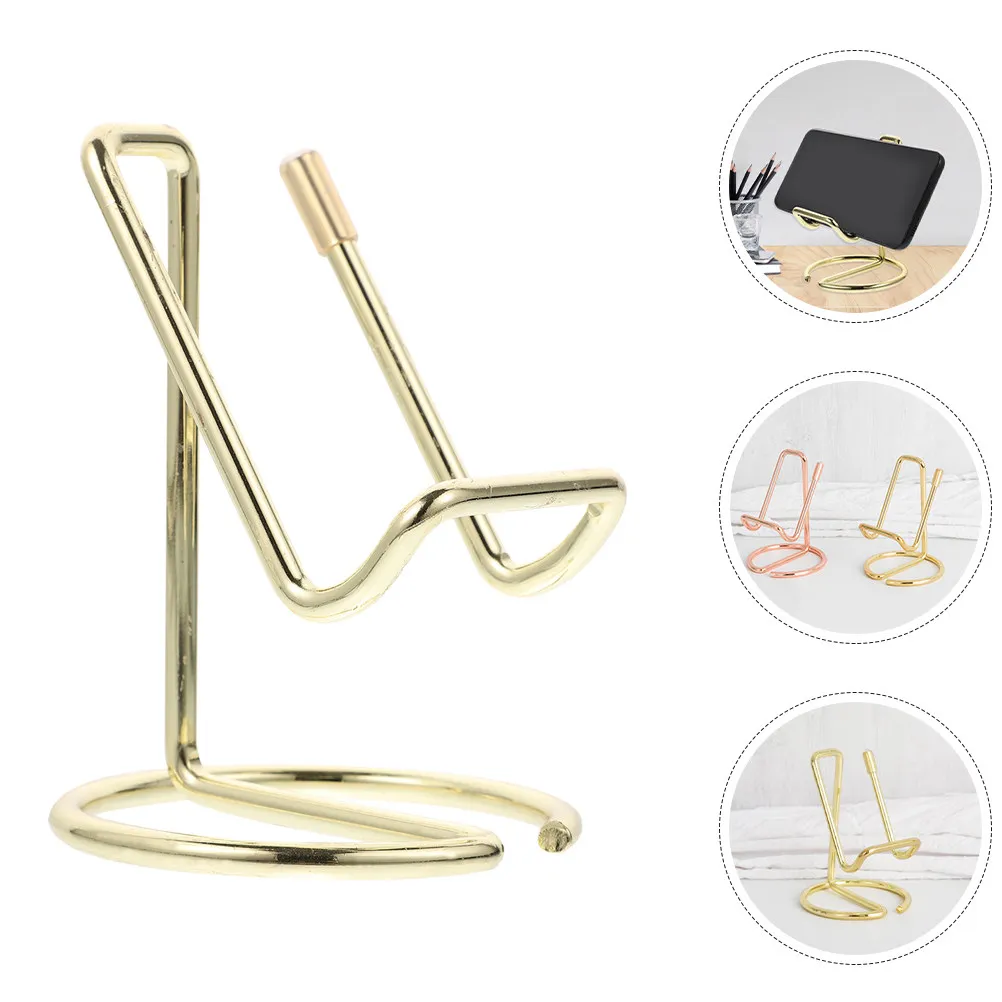 Iron Phone Holder Business Card Stand Desk Card Holder Mobile Phone Stand Metal Display Organizer Cards Holder,