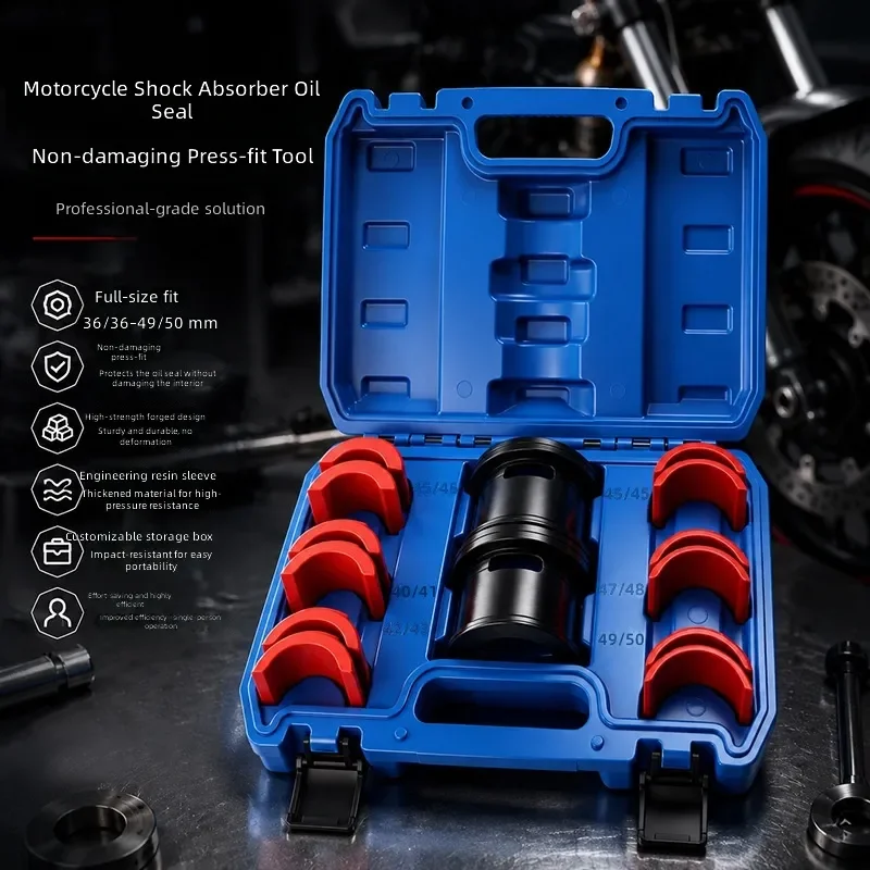 for Motorcycle Shock Absorber Oil Seal Adapter Front Fork Seal Driver Installation Tool Maintenance Replacement Dismantling