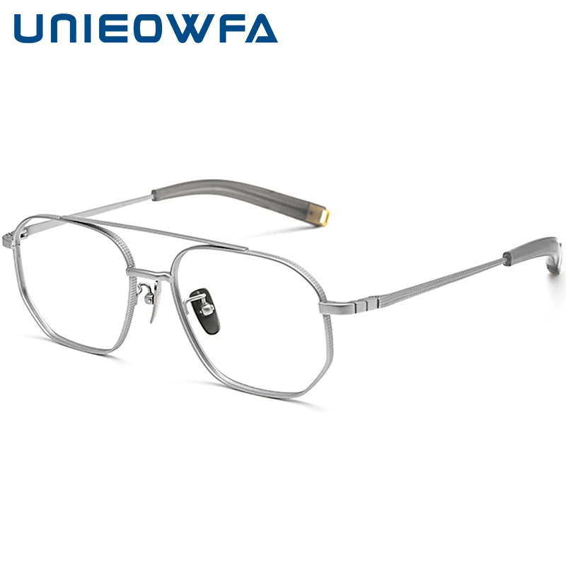 Multifocal Prescription Glasses Men Ultra Light Pure Titanium Progressive Eyeglasses Male High Myopia Optical Bifocal Spectacles