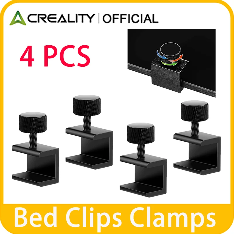 

Creality Ender 3 Зажимы для стеклянной кровати Зажимы для 3D-принтера 4 шт. Прочные и гибкие для Ender 3 S1/Ender 3 pro/Ender 3 V2/Ender 5/CR-10