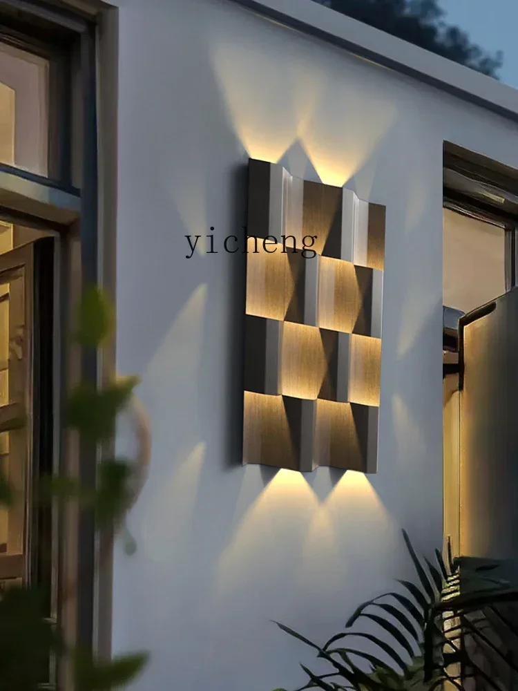 

b201 Solar Outdoor Waterproof Villa Courtyard Background Wall Decoration Hotel Landscape Living Room