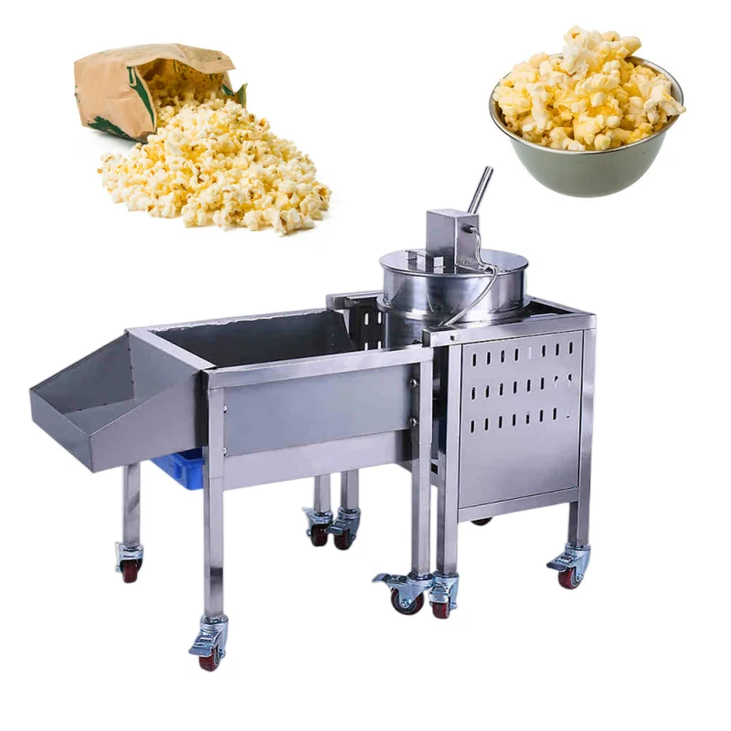 

Промышленная машина для приготовления попкорна с большой вместимостью, коммерческая автоматическая газовая машина для приготовления попкорна