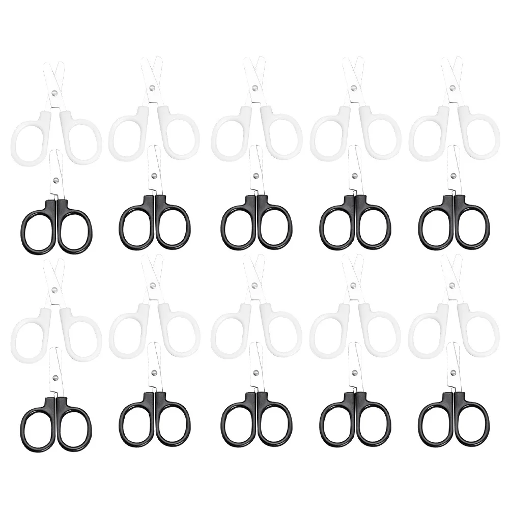 20Pcs Kids Safety Scissors Ultra Fine Tip for Paper Crafting Embroidery DIY Scrapbooking Cards Making Multi-Function Handcraft