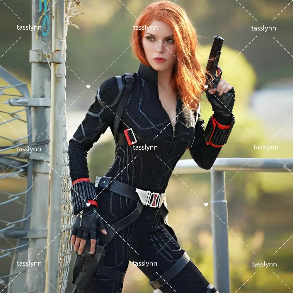 Black Widow Cosplay Kostüm Karneval Natasha Romanoff Kampf Kleidung Superheld Overall Fancy Halloween Kostüme Film Endgame