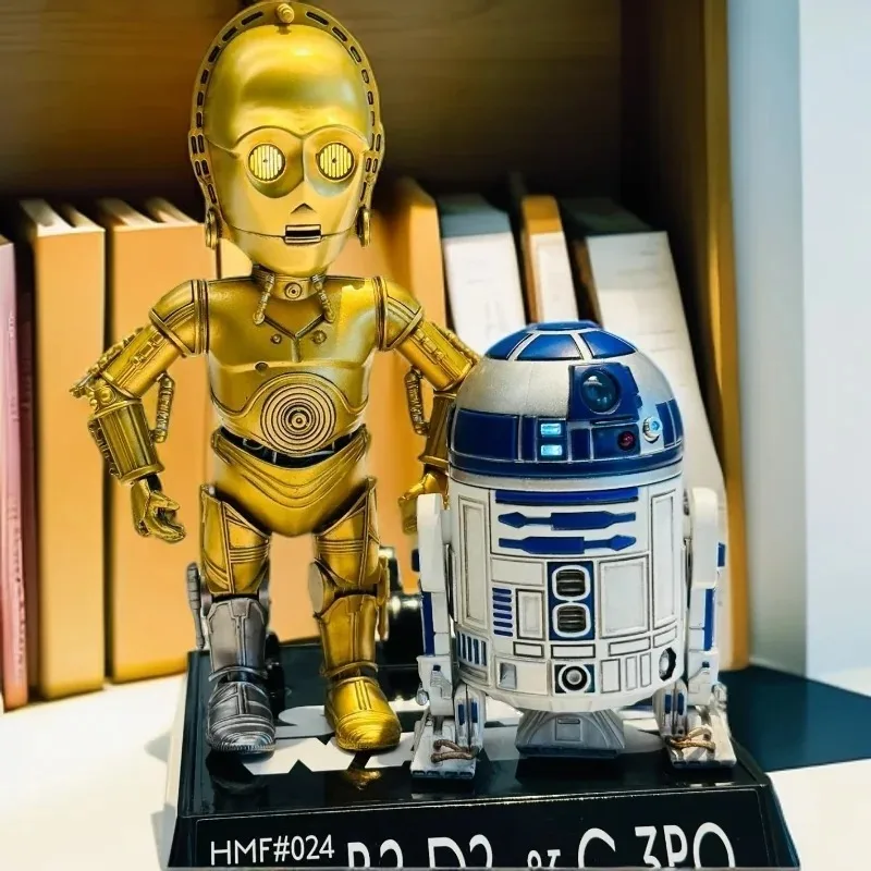 

Herocross Star Toys Гибридная металлическая фигурка R2d2 и C3po Фигурка Детская коллекция Настольный орнамент Модель Подарки