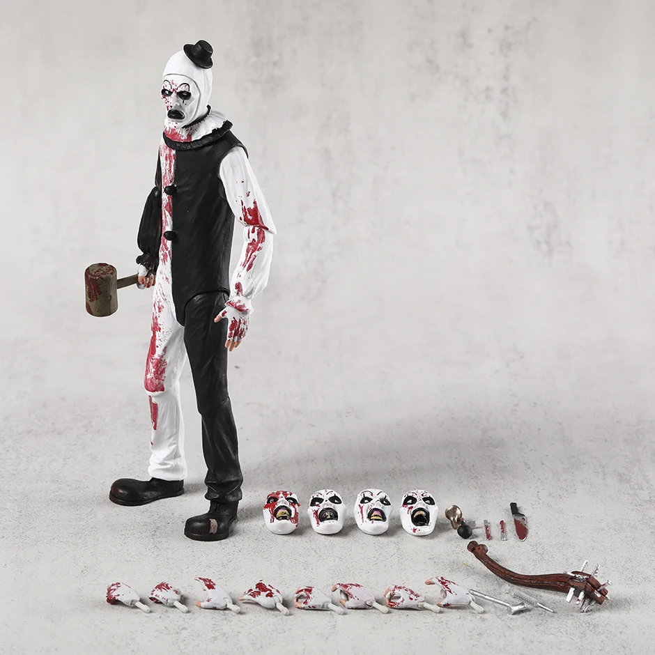 Reel Terrifier 2 Art The Clown Blutverschmierter Actionfigur-Modell Geschenk Sammlerfigur