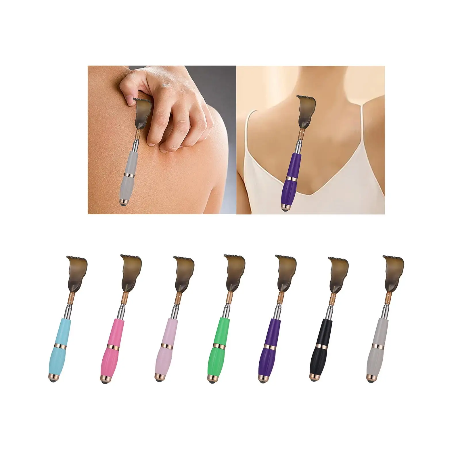 เครื่องมือป้องกันการคันเกาหลังแบบขยายได้ Telescoping Back Scratcher เครื่องมือสําหรับผู้ชาย