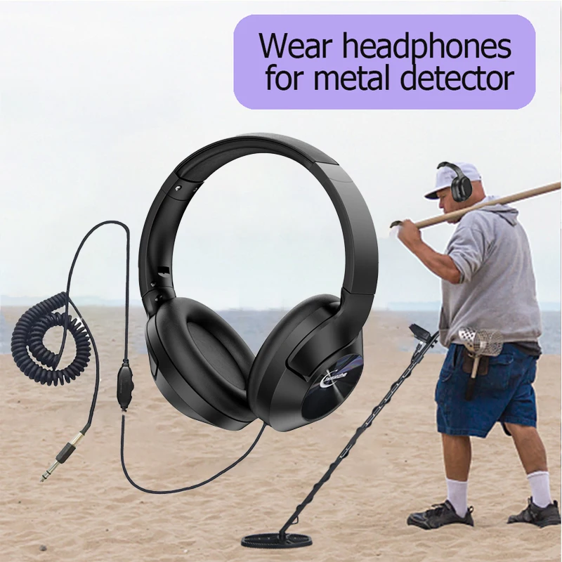 Professional Metal Detector Headphone For MD-6250 MD-6350 TX-850 MD-4030  MD-6350  MD-5090  MD-830 Metal Detector Earphones