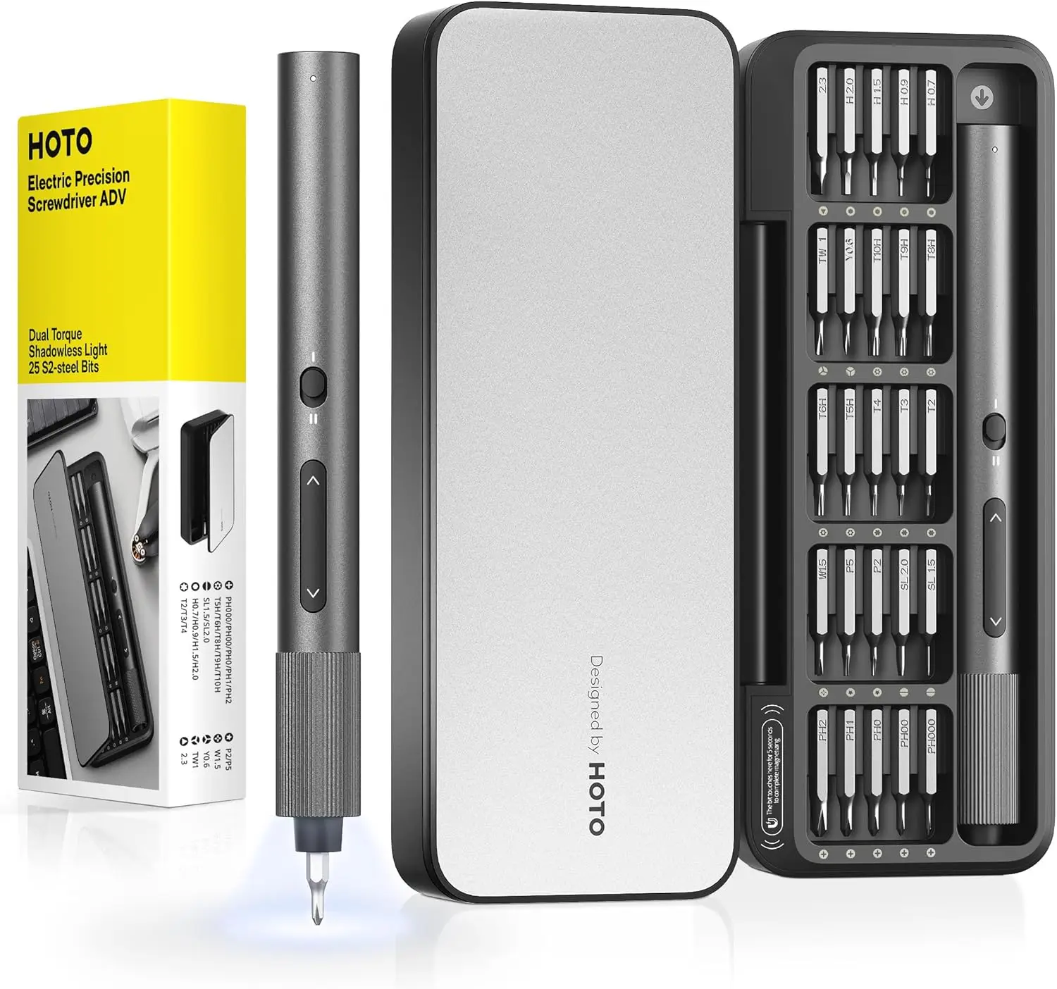 

Набор мини-электрических отверток 25-в-1 с LED-подсветкой и двойным крутящим моментом, прецизионные инструменты для ремонта для техников и любителей электроники