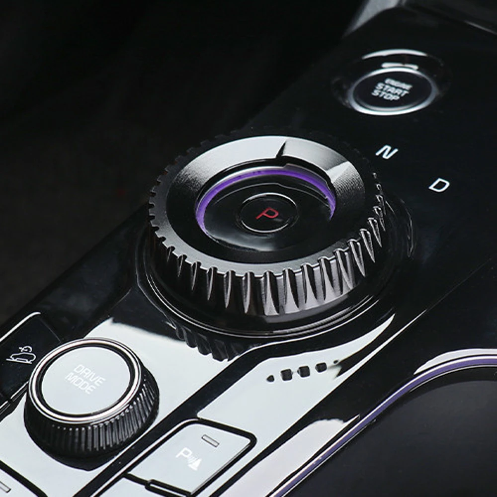 For Kia Sportage NQ5 EV6 Seltos Niro EV Central Control Shift Gear Cover Trim Grossy Aluninum Interior Mouldings
