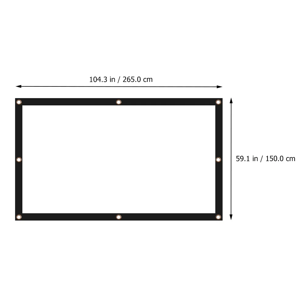 High Definition 120 Inch 16 9 Portable Foldable Projector Screen Indoor Outdoor Camping Movie Screen