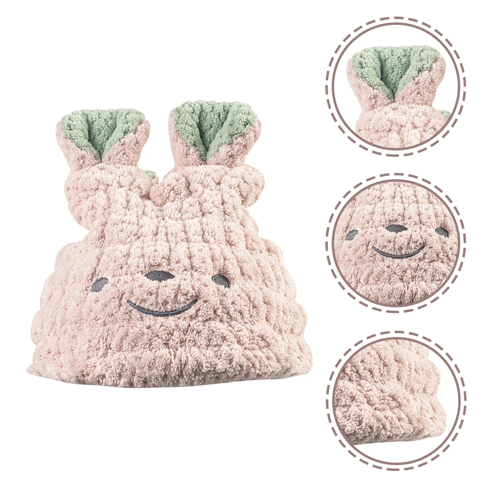 

Bath Hat Hair Drying Towel Cap Ultra Absorbent Soft Fabric Quick Dry No Heat Damage Ideal for Bath Towel Hat