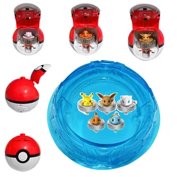 Pokemon Launcher Gyroscope Rotating Children's Arena Toy Set Pikachu Battle Plate Pok é Ball Boy Birthday Christmas Gifts