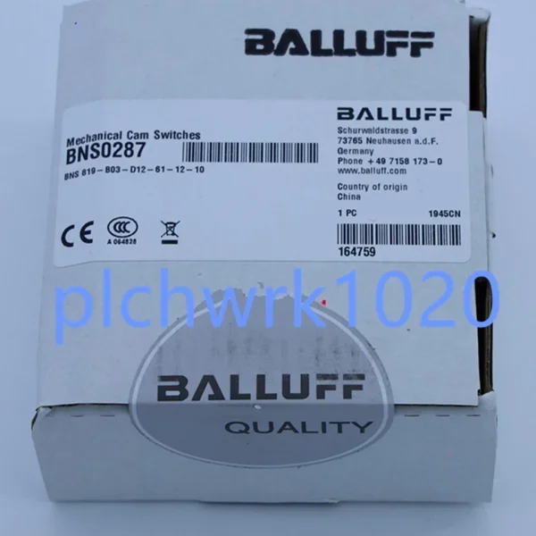 

2026 1 Pcs in Box Travel Limit Switch Bns0287 Bns819-b03-d12-61-12-10 Brand New Original Spot Plc
