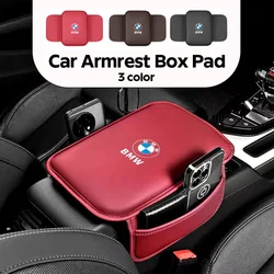 1PCS Leather Car Armrest Box Pad Central Arm Rest Storage Pocket Protective Cover For BMW E93 F10 F20 F30 F40 F15 F25 F26 F31