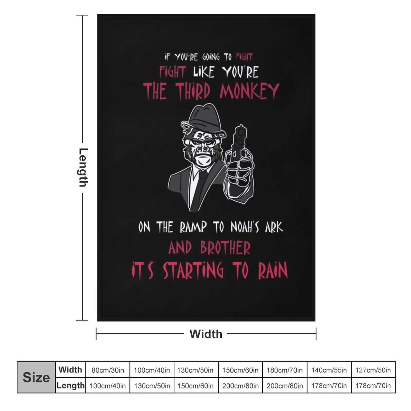 If You're Going To Fight Fight Like You're The Third Monkey On The Ramp To Noah's Ark And Brother It's Starting To Throw Blanket