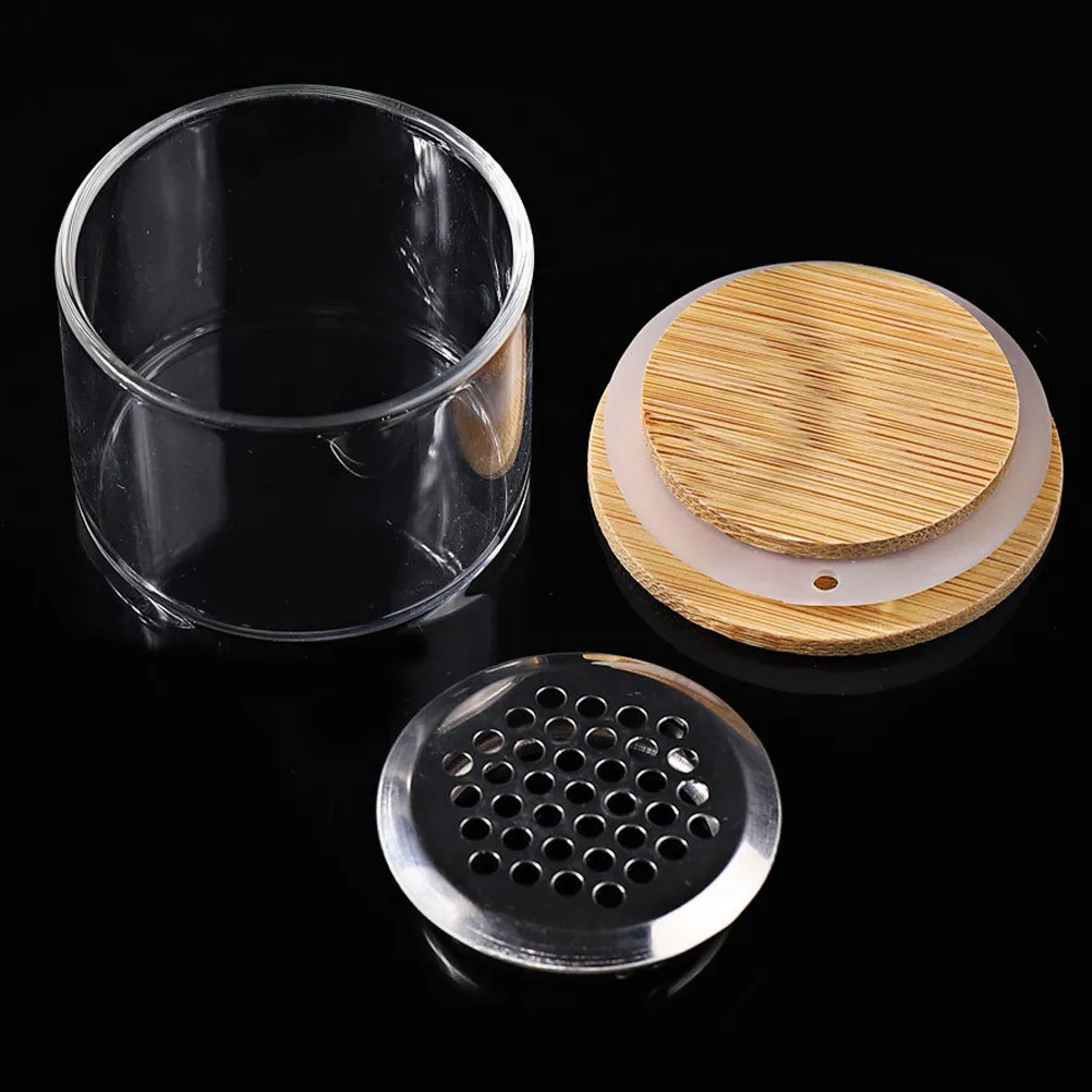 

Набор из 3 стеклянных емкостей для маникюра с крышками, компактный размер, для жидкостей и акриловой пудры, принадлежности для маникюра