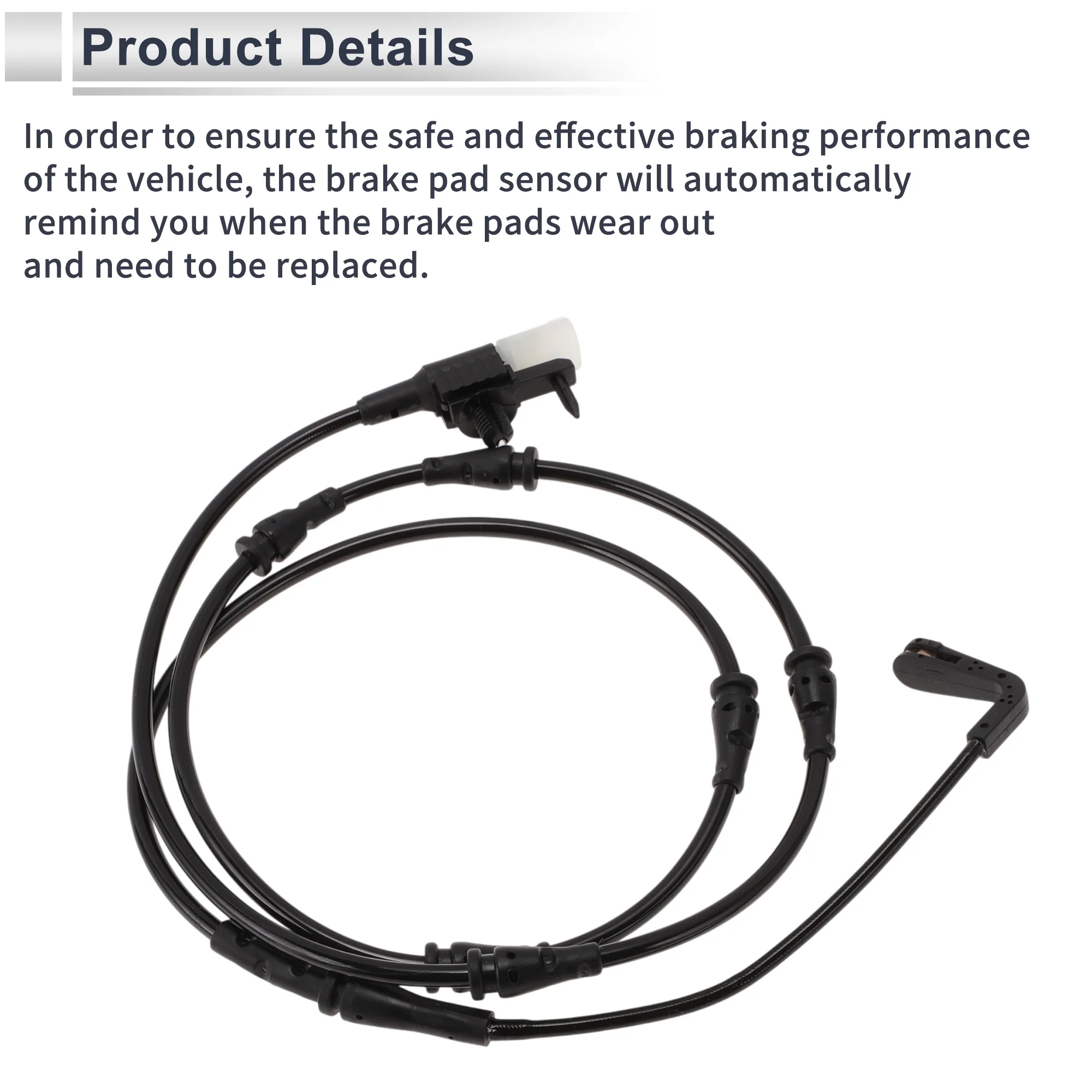 UXCELL 2 قطعة مستشعر ارتداء لوحة فرامل العجلات الأمامية رقم LR098988 مستشعر مؤشر ارتداء لوحة كسر القرص لاند روفر ديسكفري 2018-202