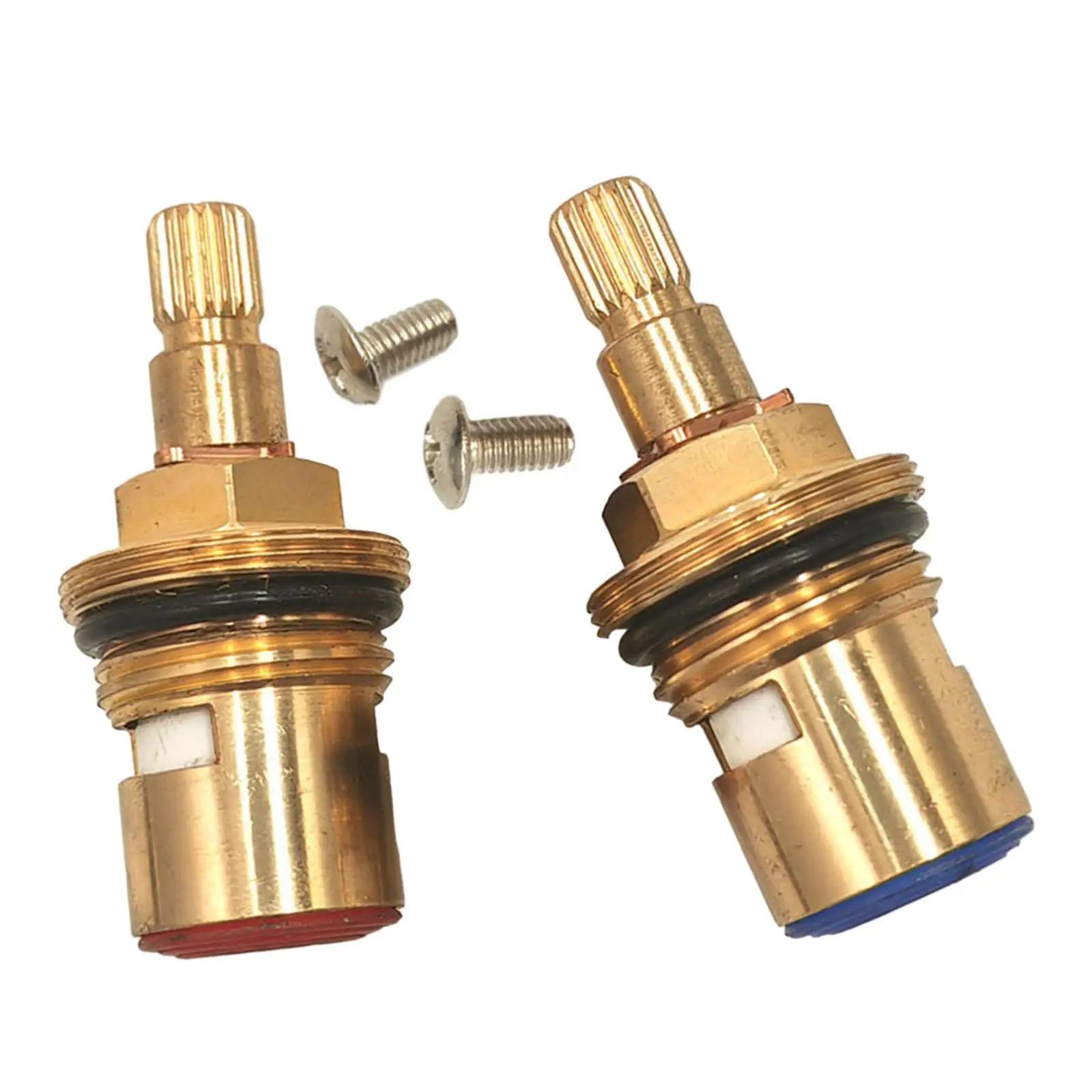 Brass Ceramic Stem Disc Cartridgess Replacement Tap Valve Drip Resistant Shower Easy Installation for Bathroom Kitchen