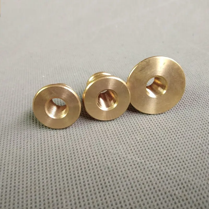 10PCS M10 Inner Tooth Three Size Connector  T-shaped Thick Gasket Nut Connector Lighting Pure Copper/Brass DIY Accessories