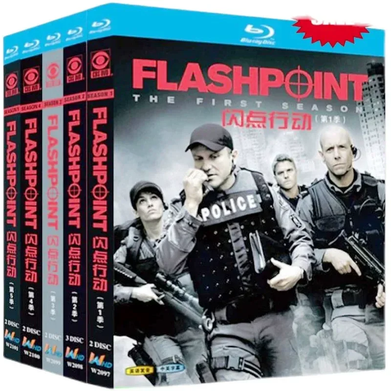 BD Blu-ray High Definition American Drama Flashpoint Action Season 1-5 Flashpoint 11-piece DVD Disc Box