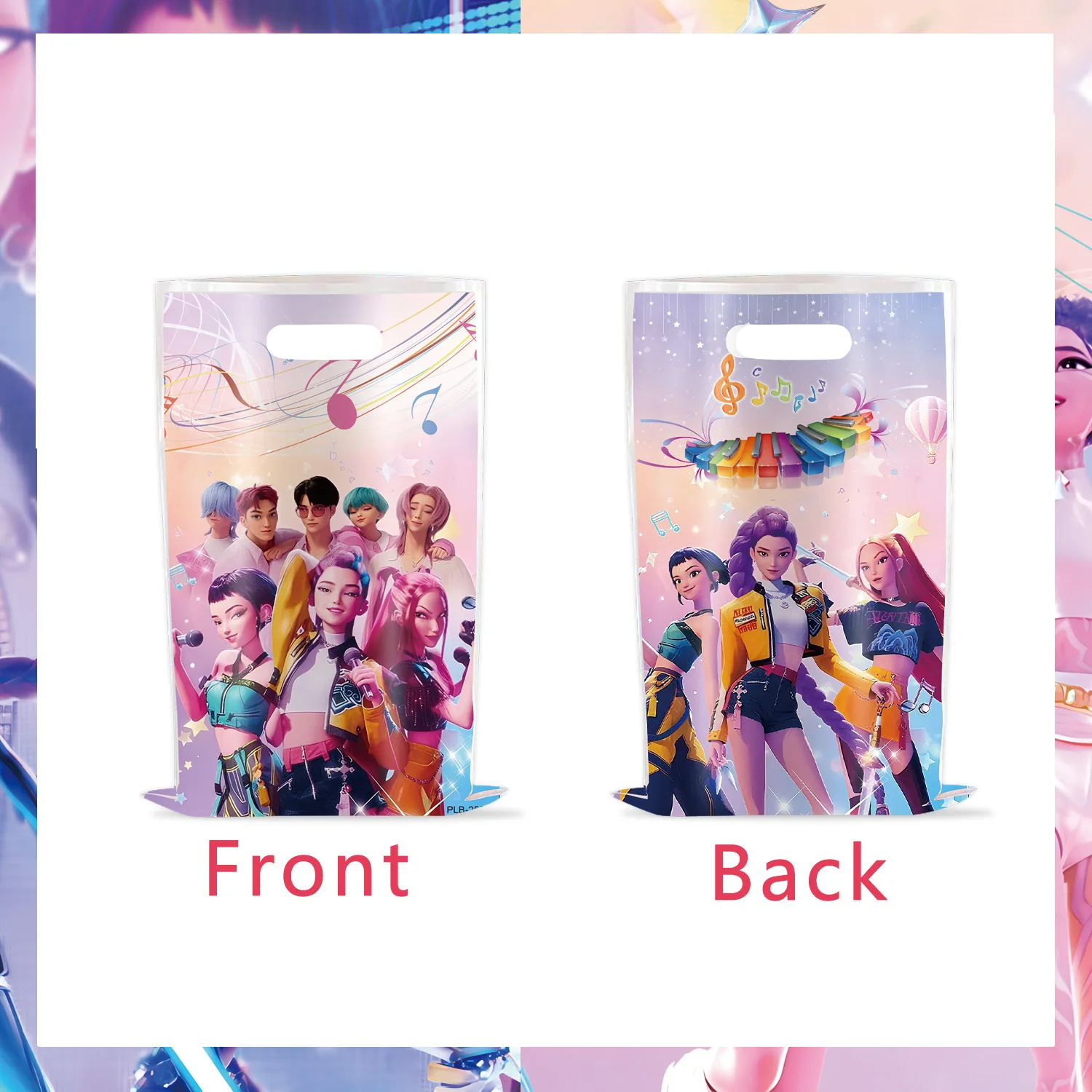 

10pcs Birthday Party Supplies Gift Bag K-pop Anime Candy Bag Favors Gift Bags Kids Birthday Baby Shower Decorations