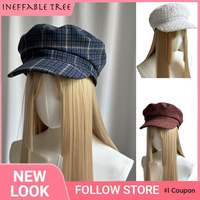 British Retro Women Men Wool Felt Tweed Berets Autumn Winter Hat Thick Warm Unisex Octagonal Retro Plaid Beret Cap Boina Hombre