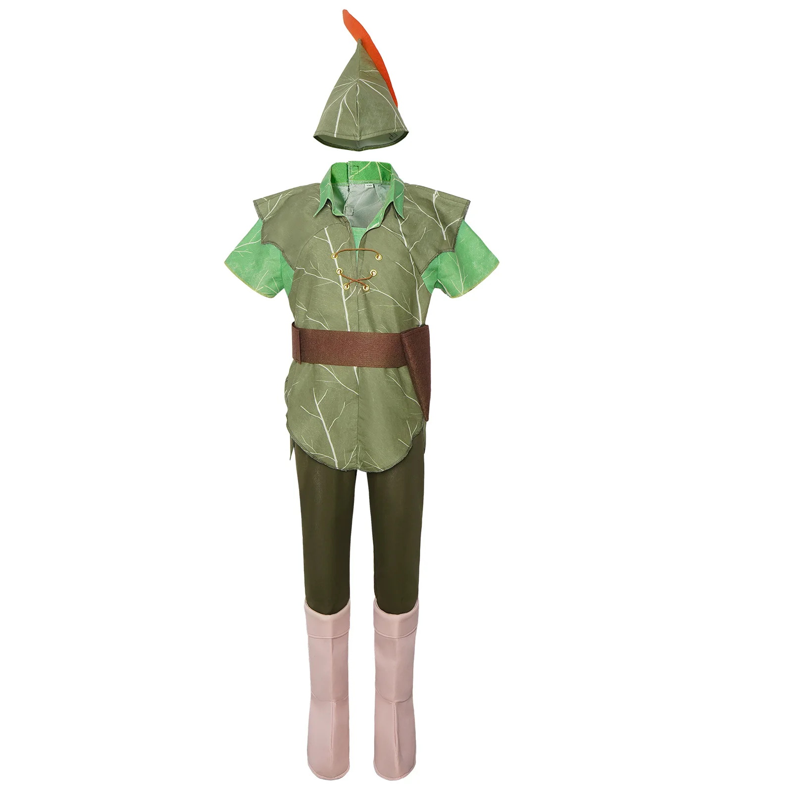 Rish Festival disfraz de elfo verde cos Peter Pan fiesta infantil Cosplay disfraz de baile de anime