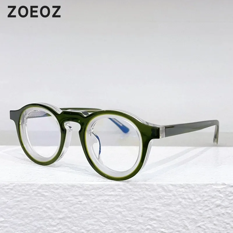 

Designer Glasses Acetate round Myopia Glasses Frame Men Retro Frame Women Optical Glasses Suitable for Height Count Lenses