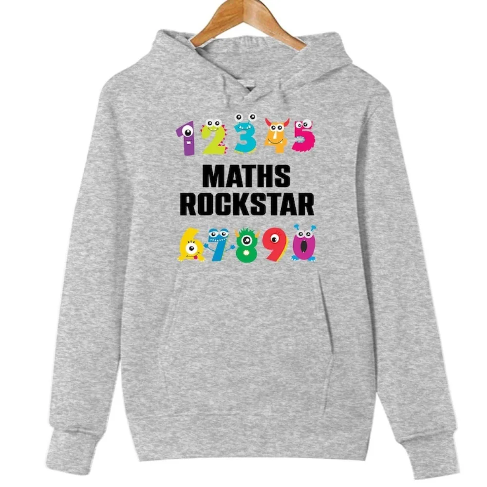 Desain Bertema Hari Angka untuk Hadiah Edukasi Hari Literasi Nasional Remaja Dewasa Pecinta Matematika Pullover Drop Shoulder Tracksuit