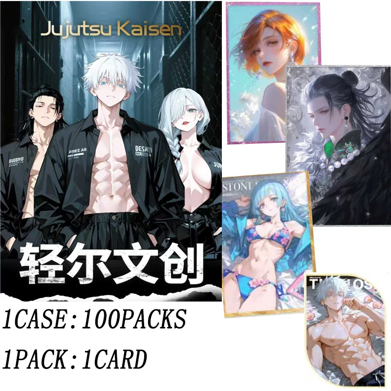 Wholesale New Jujutsu Kaisen Acrylic Card Set 100 Pcs Full Art Collection Complete Box No Duplicates For Fans