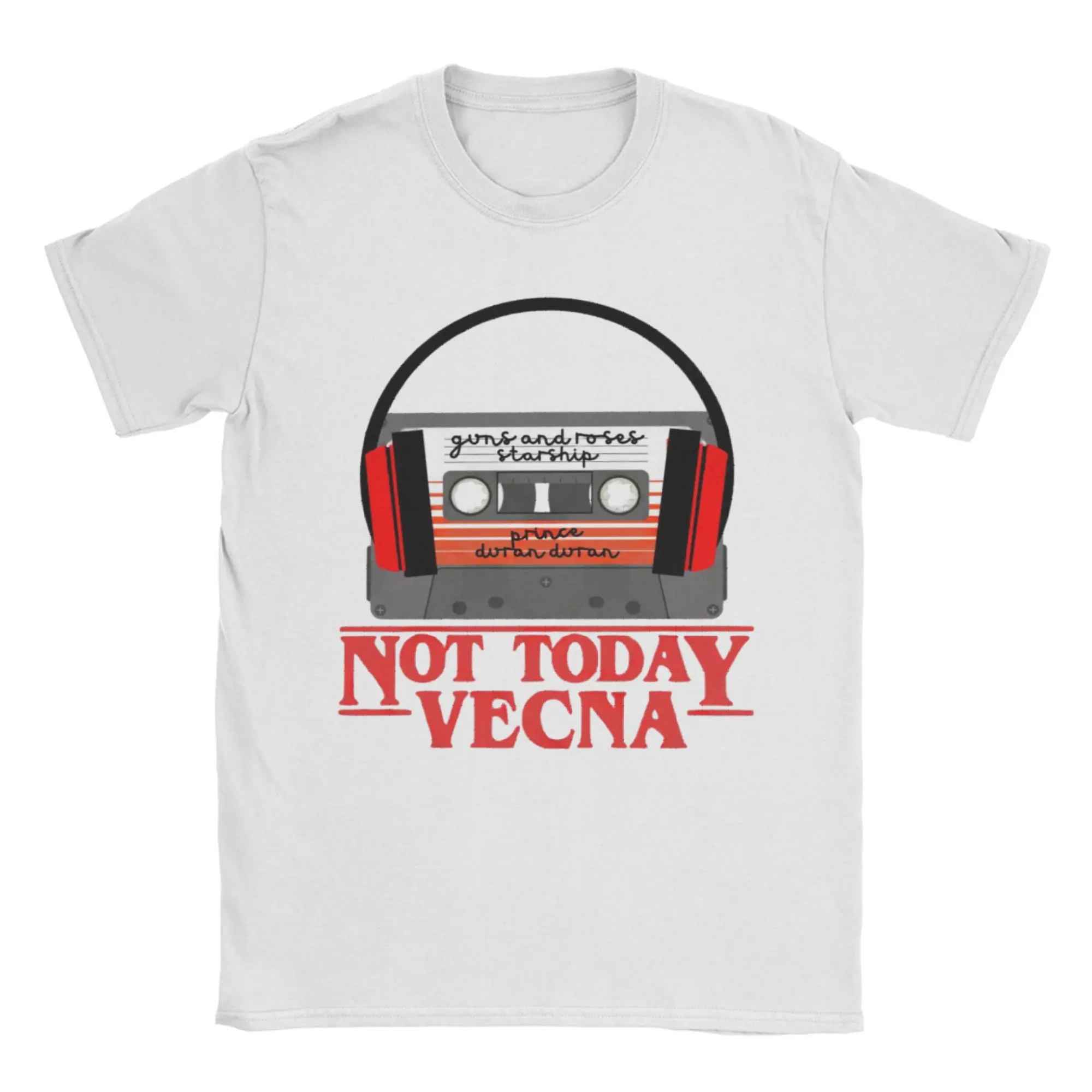 Not Today Vecna  T Shirt Summer  Hipster T Shirts Man 100 Cotton Comfortable Oversize Tees Short-Sleeved Vintage Tshirt