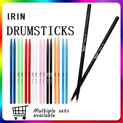 IRIN Drumstick Jazz Drum 5A Solid Wood Pair Drum Sticks Sturdy Maple Drum Universal Accessories Percussion Music Instrument