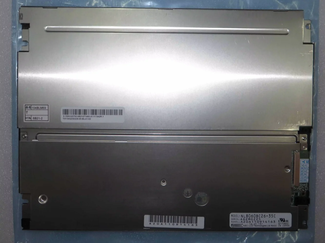 Panel de pantalla LCD Original de 10,4 pulgadas NL8060BC26-35C