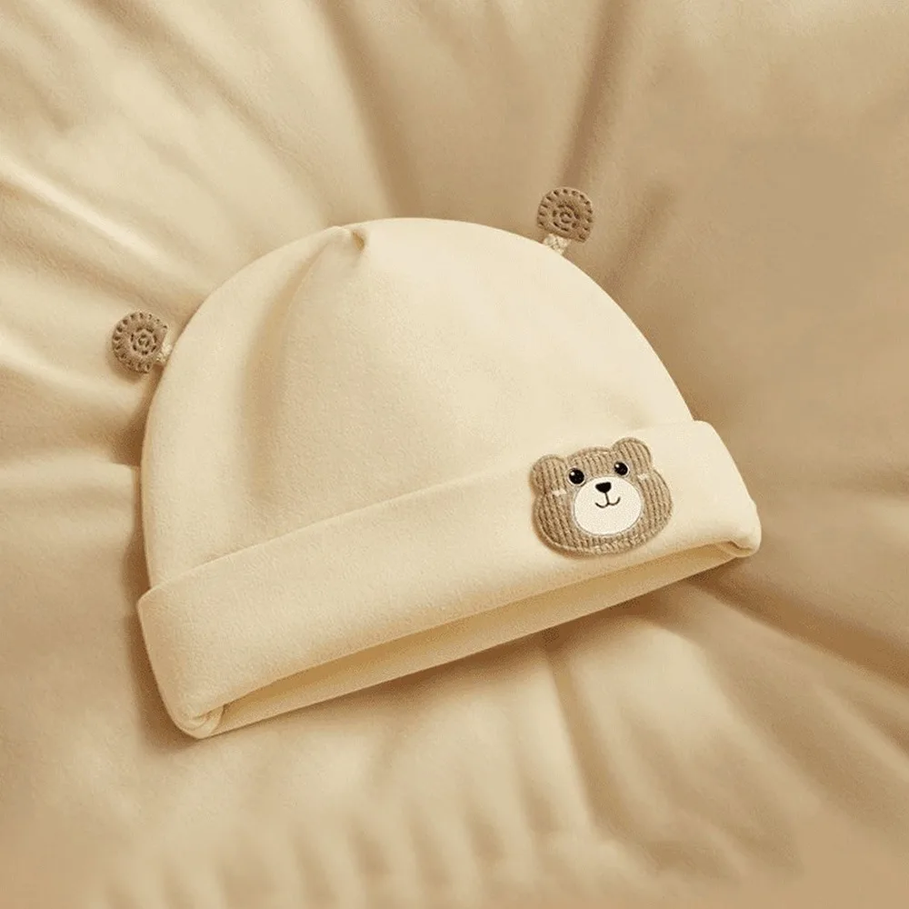 

New Thickened Baby Warm Hats Winter Warm Cartoon Bear Bonnet Caps Newborn Pullover Hat Outdoor
