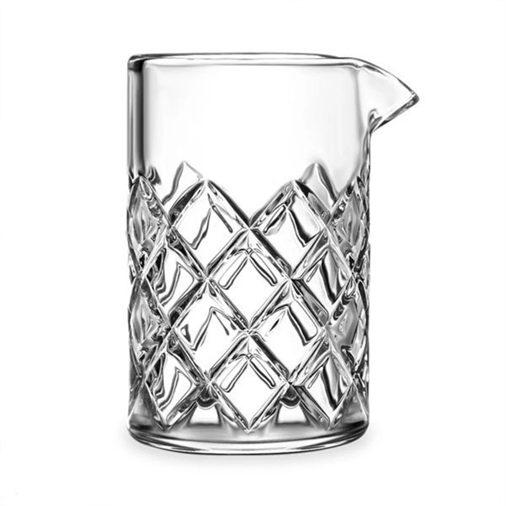 1pc, Japanese carved crystal glass cup, Bartening mixing cup, Cocktail glass, Lead-free glass wineglass, 480ml