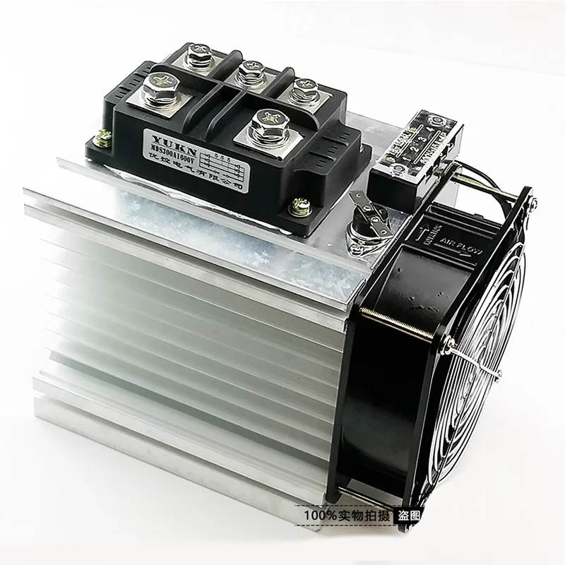 MDS300A1600V High-quality three-phase rectifier bridge module with large radiator + fan MDS300A
