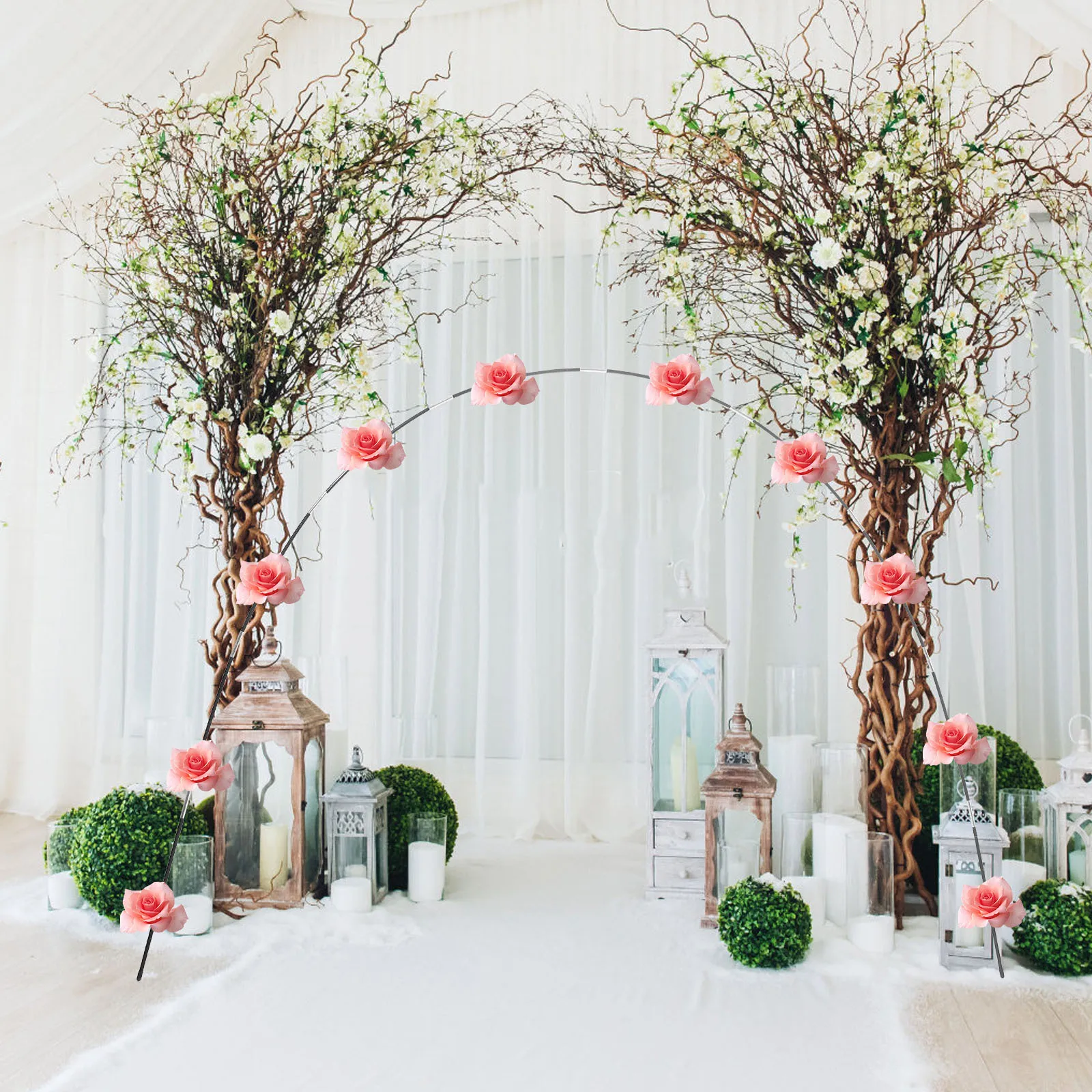 

1 Set Diy Fiber Rod Balloon Stand Kit Detachable Tabletop Arch For Wedding Birthday Party Decor Balloon Arch Supplies Party