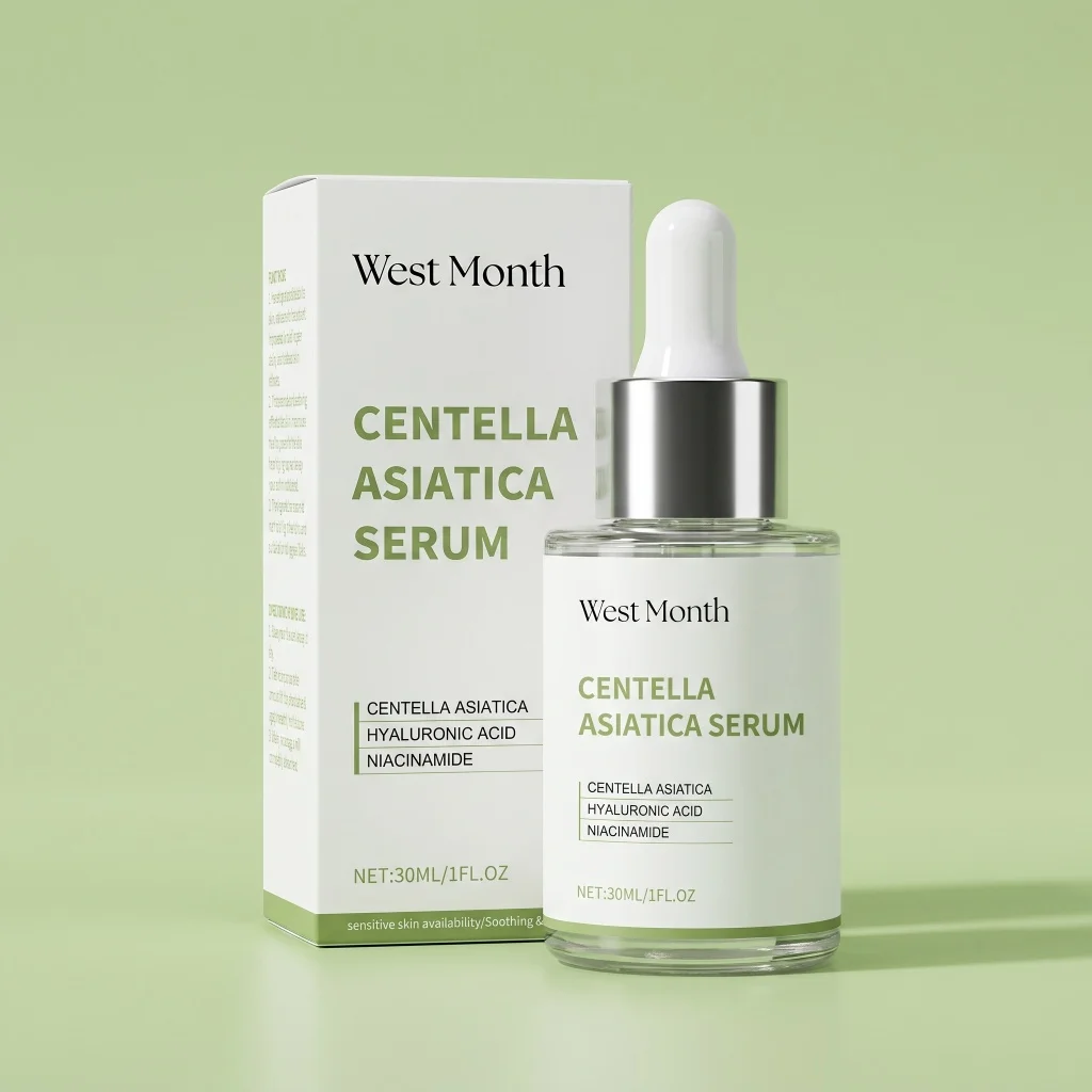 Sérum à la Centella Asiatica et Niacinamide : Apaise les rougeurs, hydratation intense, répare le teint terne, renforce la barrière cutanée, essence douce pour le visage à usage quotidien
