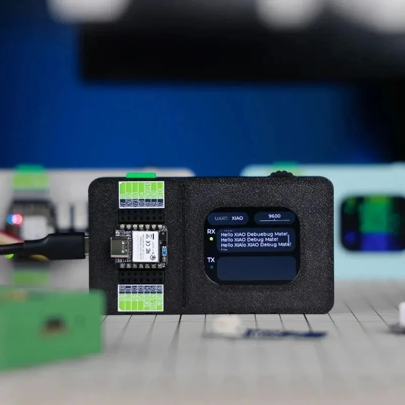 Debug Mate Debugger Tool, DAPLink Chip-level Debugging, SWD Interface, UART Grove, OpenOCD, PyOCD, LCD Display