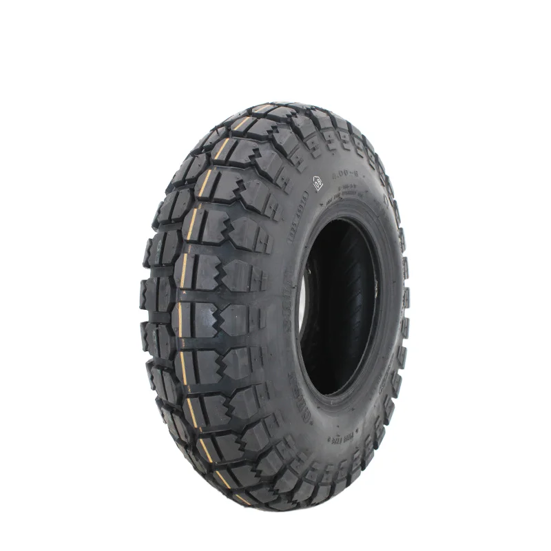 

12 Inch 4.00-6 Tubeless Vacuum Tire For Electric Scooter E Bike Stroller Strong Grip Shock Absorption For 6 Inch Rim