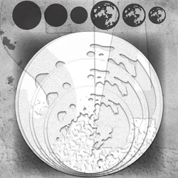 2024 New Retro The moon Plastics Stencil For Craft Making Paper Greeting Card Scrapbooking No Clear Stamp and Metal Cutting Dies
