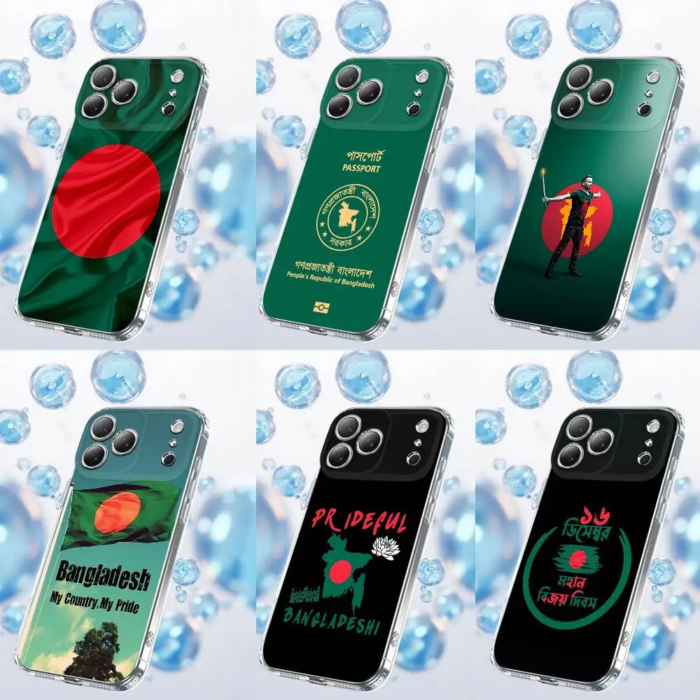 

Bangladesh Passport Flag Phone Case For iPhone 17,16,15,14,13,12,11 Plus,Pro,Max,Plus,E,Air,Mini Transparent Cover