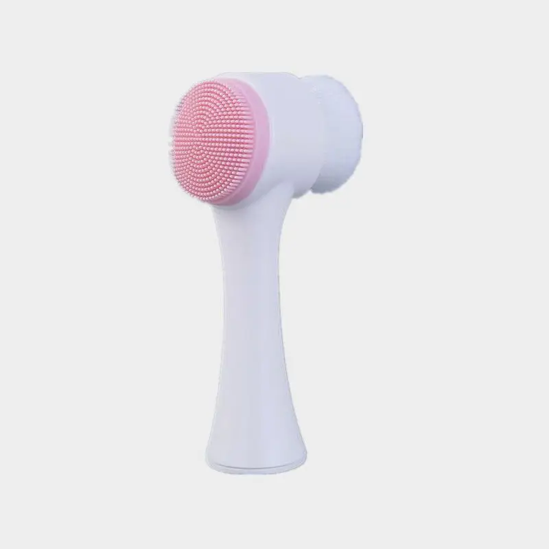 Face Cleaning Massage Brushes Face Wash Product Skin Care Tool Silicone 2-in-1 Facial Cleansing Brush Exfoliate Massage