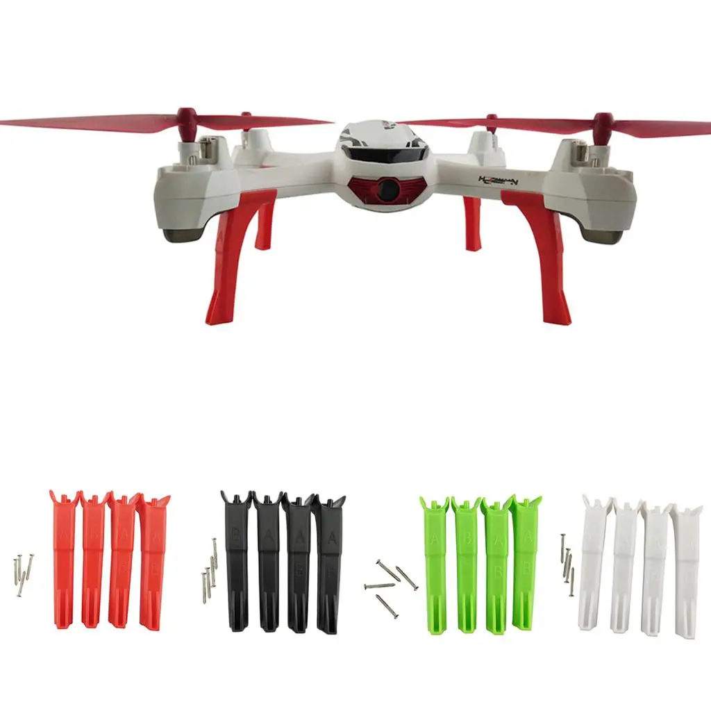 Trípode inferior mejorado de 4 piezas, trípode extendido, tren de aterrizaje UAV para Hubsan X4 H502S H502E, accesorios para drones