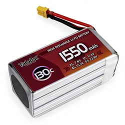 Upgrade 6s 22.2V 1550mAh 130C LiPo Battery For RC Helicopter Quadcopter FPV Racing Drone Parts 22.2v Drones Battery With XT60
